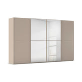 Supreme Duo Fango 4 Door Sliding Wardrobe with Mirror
