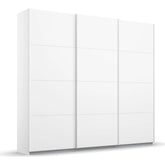 Forms Decor 203 CM White 3 Door Sliding Wardrobe - Pendle Village Furniture