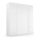 Symphony 201cm Glass 4 Door Hinged Wardrobe - Pendle Village Furniture