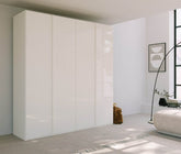 Symphony 201cm Glass 4 Door Hinged Wardrobe - Pendle Village Furniture