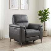 Ribal Prestige leather power recliner armchair with USB charging.
