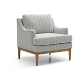 Rihanna Armchair in Natural Stripe Chenille Fabric - Pendle Village Furniture