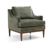 Rihanna Armchair in Olive Chenille Fabric - Pendle Village Furniture