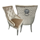 Bentley Mix Brown Marble Dining Table with Roma Chairs - Pendle Village Furniture