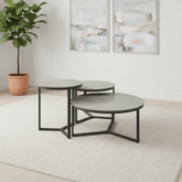 Rome 3 Piece Ceramic Coffee Table Set