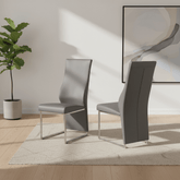 Romeo Leather Dining Chairs - Set of 4