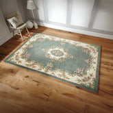 Royal Green Traditional Hand Tufted Wool Rug - Pendle Village Furniture