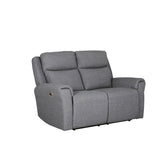 Dylan Charcoal Fabric Seater Power Recliner Sofa - Pendle Village Furniture