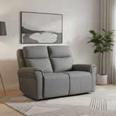 Dylan Charcoal Fabric Seater Power Recliner Sofa