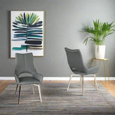 Bella Leather Swivel Set of 4 Dining Chairs - Pendle Village Furniture