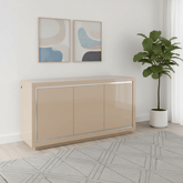 Salerno 3 Door High Gloss Sideboard