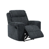 Salford Light Grey Fabric Manual Recliner Armchair - Pendle Village Furniture