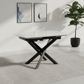Savannah Ceramic Swivel Extending Dining Table