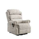 Selsey Oatmeal Fabric Dual Motor Rise and Recline Chair also availble in Grey
