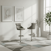 Sergio Leather Bar Stool - Set of 2