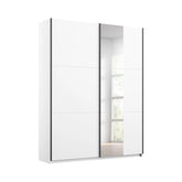 Smart Small White Sliding Door Wardrobe - Pendle Village Furniture