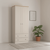 Sussex Double Wardrobe with 2 Drawers – Kashmir Matt