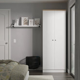 Sussex Double Wardrobe – Ash White - Pendle Village Furniture