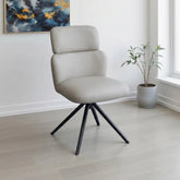 Sydney Mist PU Swivel Dining Chairs – Set of 4, 6 or 8