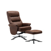 Tamworth Swivel Reclining Chair and Footstool - Pendle Village Furniture
