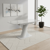 Lorenzano Light Grey Extending Dining Table 130–170cm