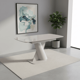 Lorenzano Taupe Extending Dining Table 130–170cm
