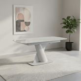 Lorenzano Light Grey Extending Dining Table - 160 to 200cm