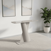 Lorenzano Taupe Console Table