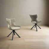 Tripoli Mink Fabric Dining Chairs - Set of 6 - Pendle Village Furniture