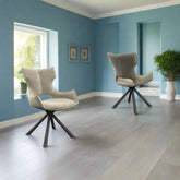 Tripoli Mink Fabric Dining Chairs - Set of 6 - Pendle Village Furniture