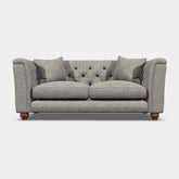 Wood Bros Thetford Chesterfield Sofa - Herringbone Fabric - Pendle Village Furniture