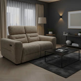 Stylish beige electric sofa designed for comfort and relaxation.