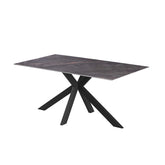 Oslo 1.6M Grey Ceramic Top Dining Table - Pendle Village Furniture
