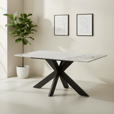 Oslo 1.8M White Ceramic Top Dining Table