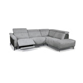 Toro Dark Grey Electric Recliner Corner Sofa Left Hand Facing