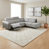 Toro Dark Grey Electric Recliner Corner Sofa – Left Hand Facing