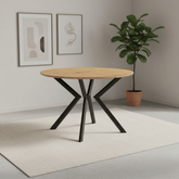 Toronto 120-160cm Wood Effect Extending Oval Dining Table