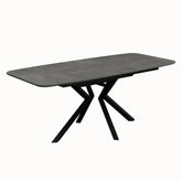 Toronto 160 - 200cm Grey Ceramic Duro Top Extending Dining Table with Marcela Chairs - Pendle Village Furniture