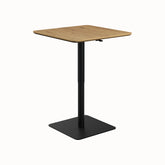 Toronto Wood Effect Bistro Bar Table with Ivory Fabric Bar Stools - Pendle Village Furniture