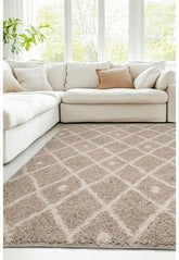 Twist Nomadic natural rug with soft shaggy texture and modern style.