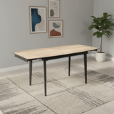 Vera 120-180cm Wood Look Ceramic Pull-out Extending Dining Table