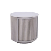 Valencia Marble Mango Wood Side Table - Pendle Village Furniture