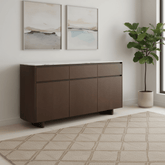 Valley Grey Large Sideboard with Sinter Stone Top