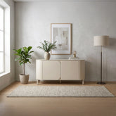 Elegant Varello Cream Sideboard with sintered stone top, soft-close doors and spacious storage.
