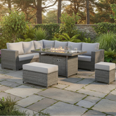 Velmora Luxe modular corner sofa set with spacious outdoor seating.