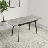 Vera 120-180cm Matte Grey Ceramic Pull-out Extending Dining Table