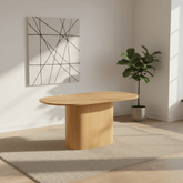 Vernon 1.6M Oak Oval Dining Table