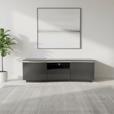 Delta Charcoal TV Cabinet with LED Light