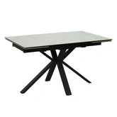 Vida Small Grey 1.2M Gloss Grey Ceramic Top Extending Dining Table