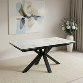 Vida White Extending Dining Table - Pendle Village Furniture